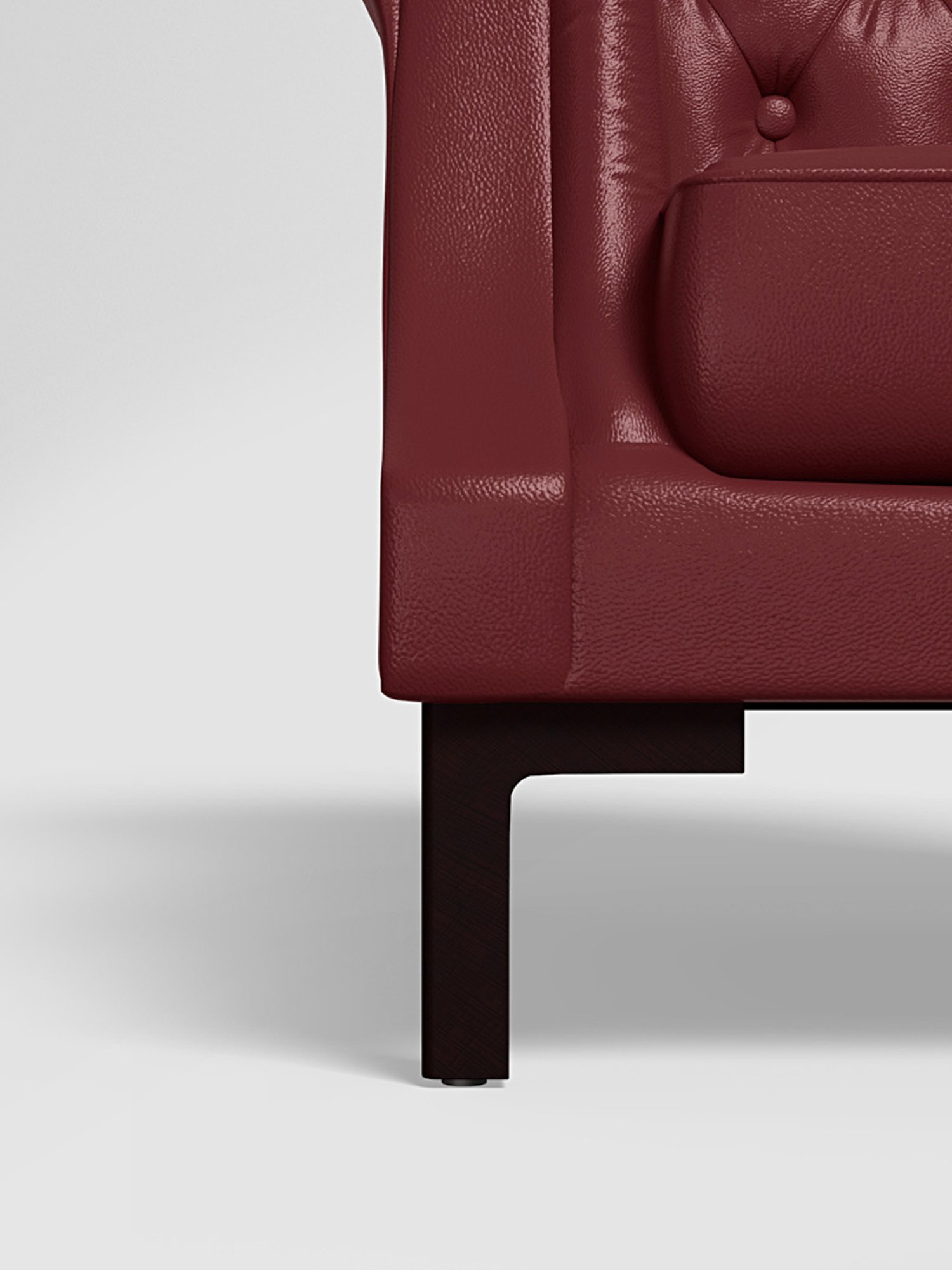 Godrej Interio Majesta Maroon Solid Wood Wing Chair