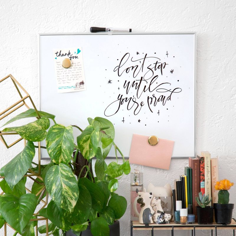 U Brands 16"x20" Magnetic Dry Erase Board Aluminum Frame