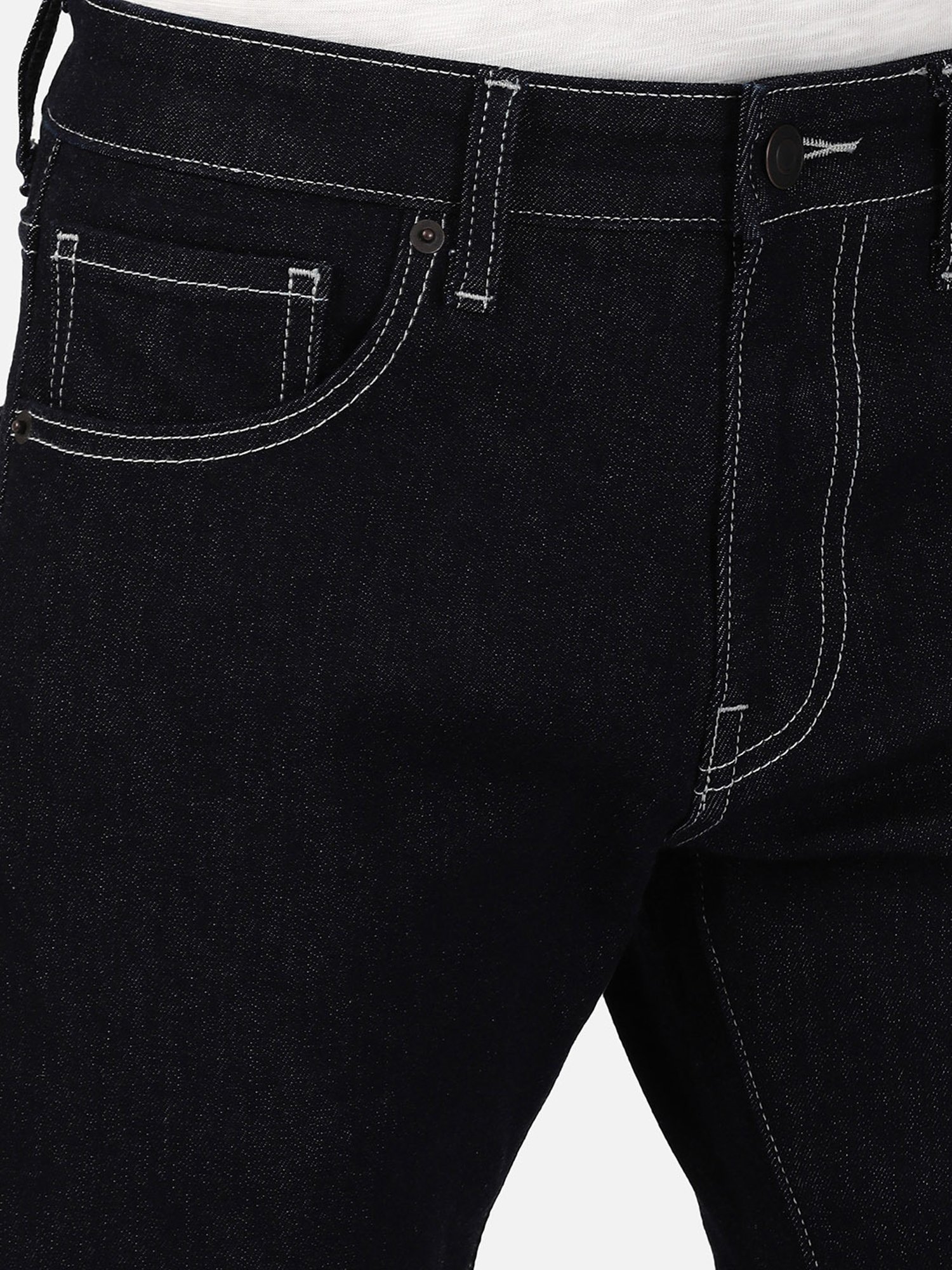 Passion Dark Blue Slim Fit Lightly Washed Jeans