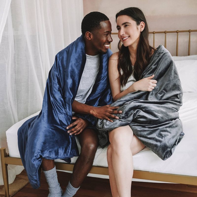 48" x 72" 15lbs Weighted Blanket Gray - Z by Gravity