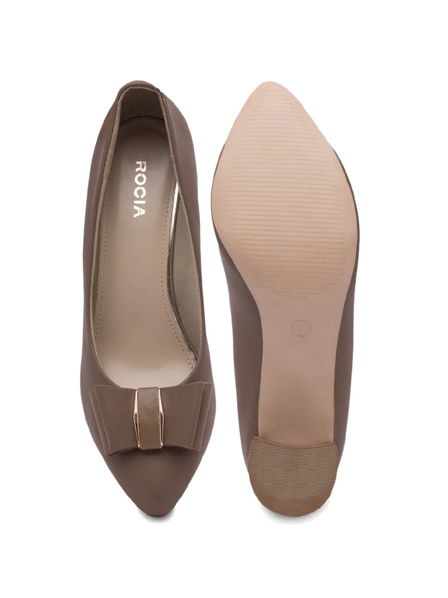 Rocia by Regal Women's Chickoo Formal Pumps