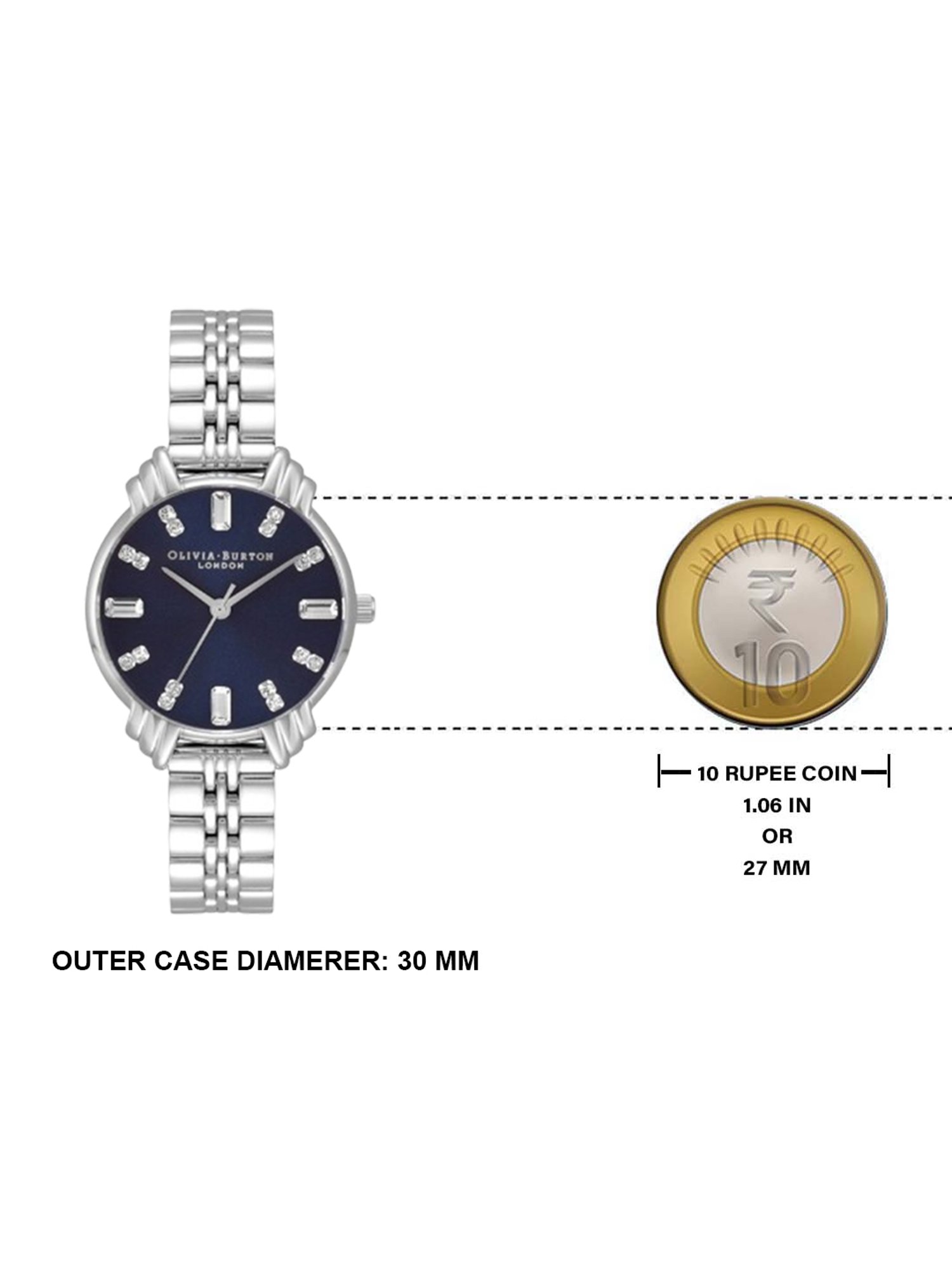 Olivia Burton OB16DC01 Art Deco Analog Watch for Women