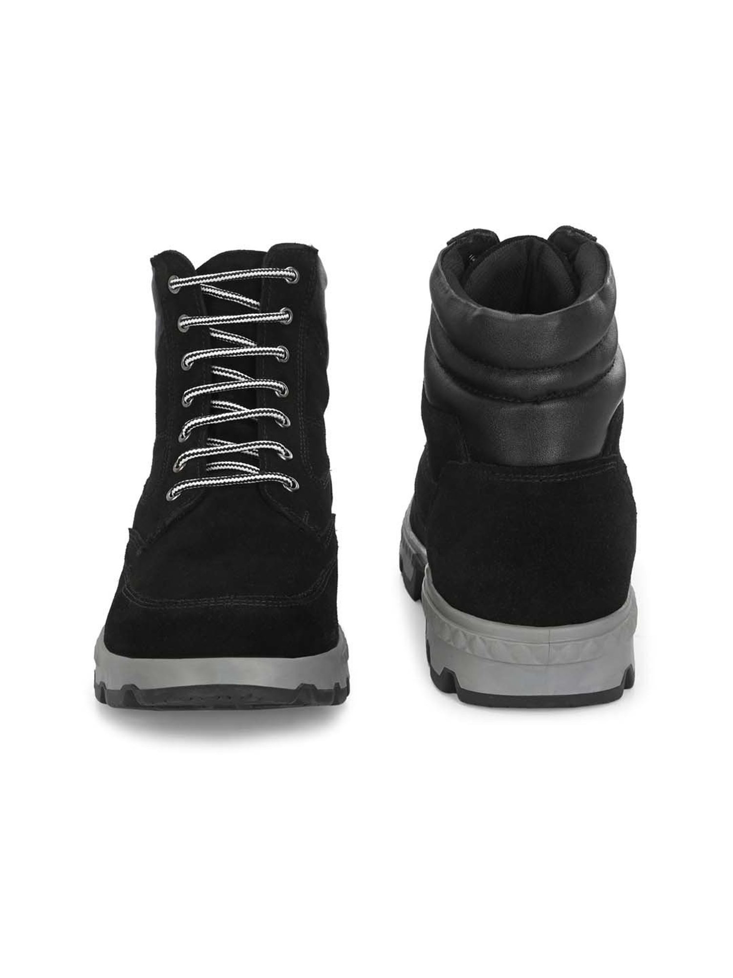 Carlo Romano Men's Black Derby Boots