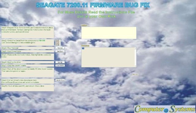 FW-FXR Seagate Barracuda & Maxtor Firmware Bug Fix repair complete tool kit USB