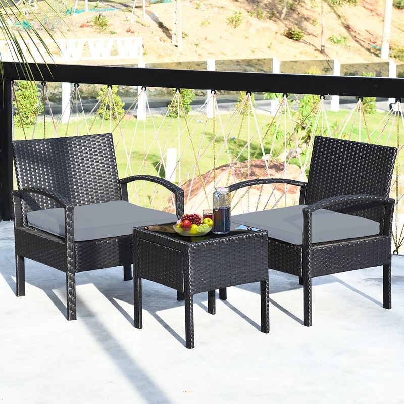 7pc Studio Shine Collection Patio Conversation Set with Sofa, 4 Armchairs & 2 Tables - W Unlimited