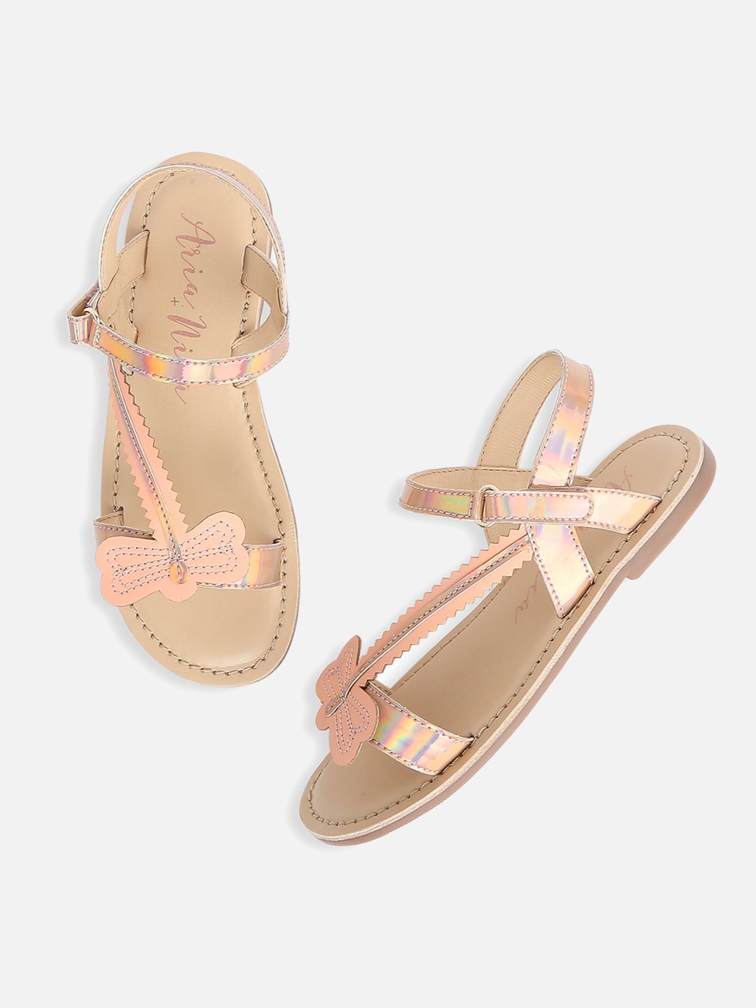 Aria Nica Kids Pixie Rose Gold Casual Sandals