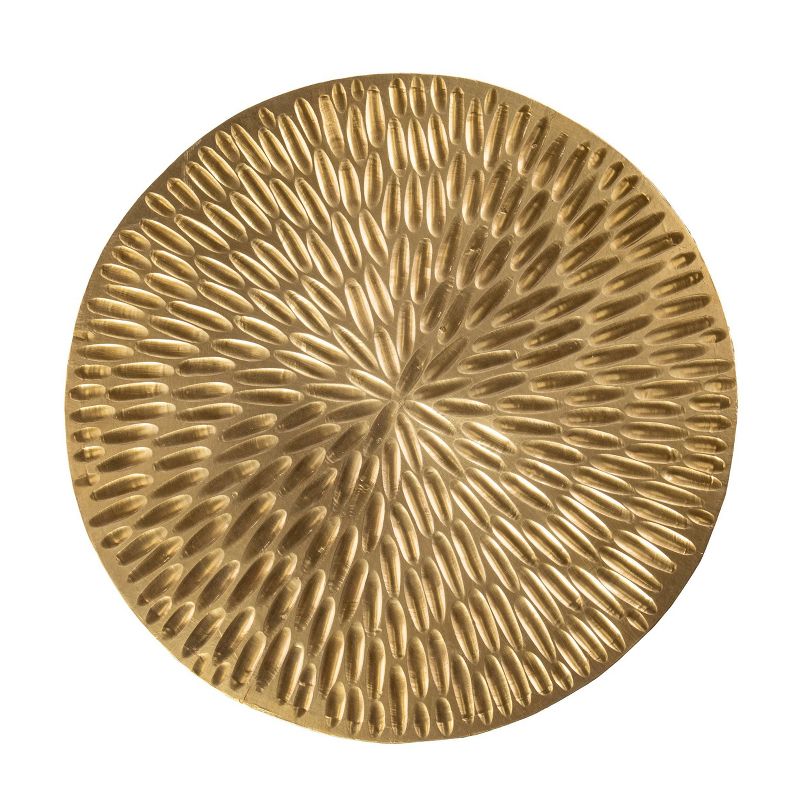 Stawain Round Accent Table Gold - Aiden Lane