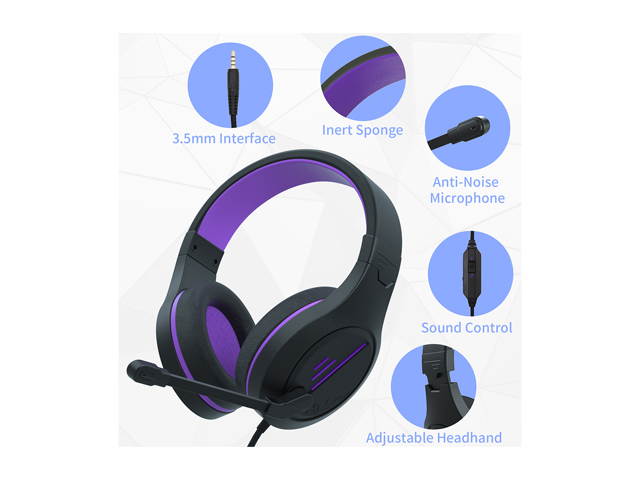 PS4 Gaming Headset, Stereo Gaming Headphone with Microphone Vibration for Laptop PC/Xbox one