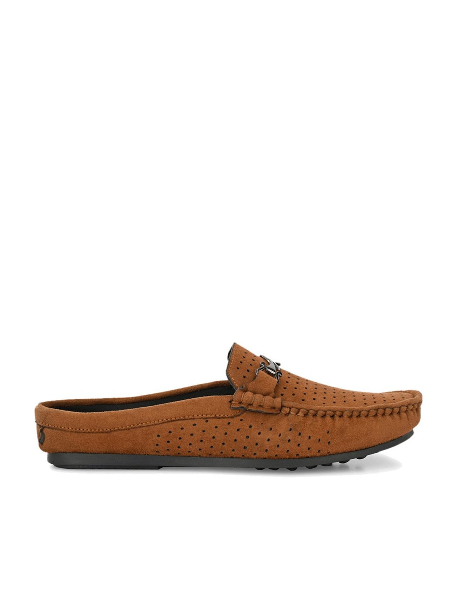El Paso Men's Tan Mule Shoes