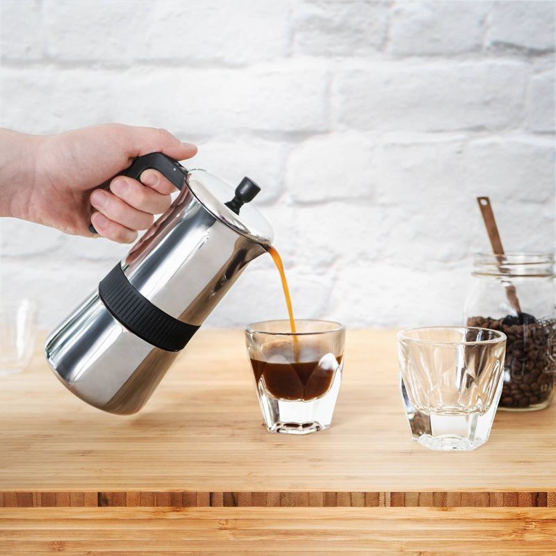 Bialetti 3 Cup Moka Stovetop Espresso Maker - Silver