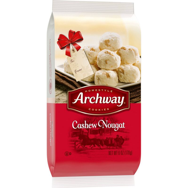 Archway Specialties Cashew Nougat Cookies - 6oz