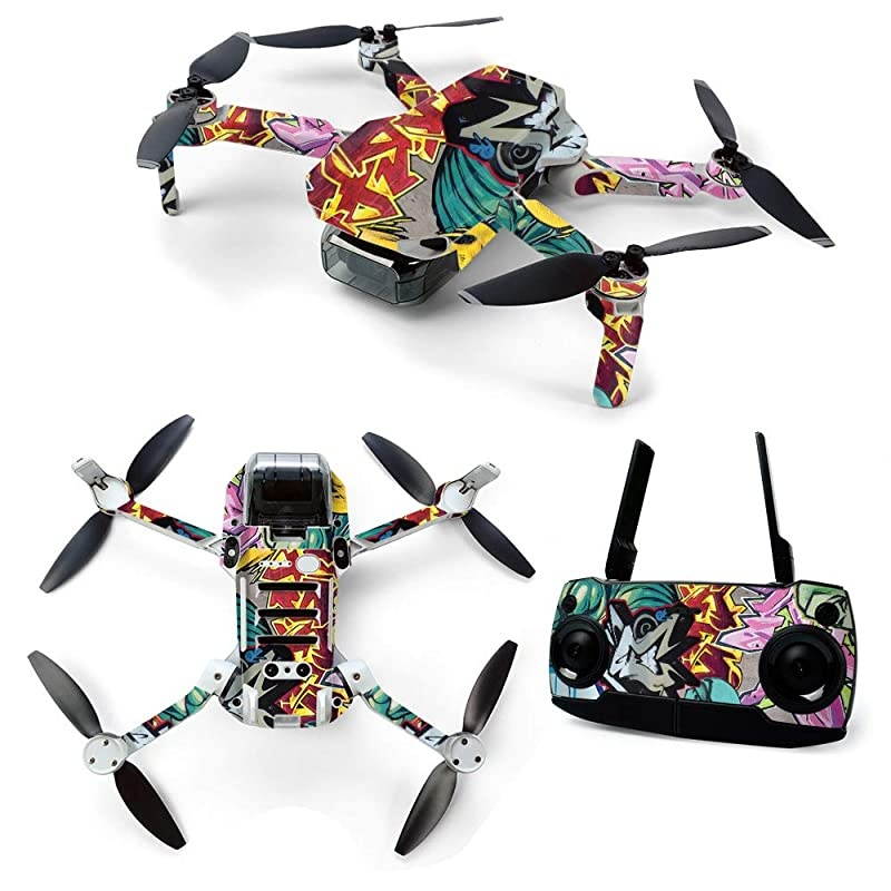 Skin for DJI Mavic Mini Portable Drone Quadcopter - Graffiti Wild Styles | Protective, Durable, and Unique Vinyl Decal wrap Cover | Easy to Apply | Made in The USA