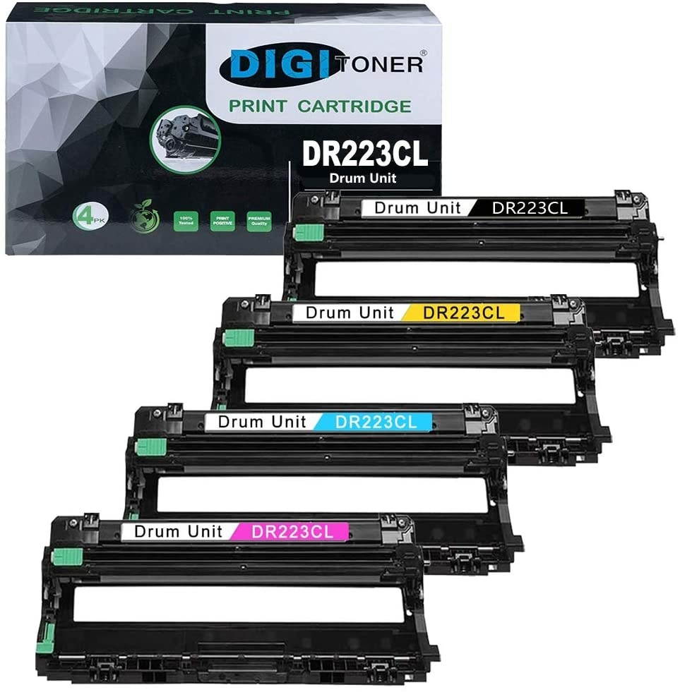 DIGItoner Compatible DR223CL Drum Unit Set Replacement for Brother DR223 DR227 use with MFC-L3770CDW MFC-L3710CW MFC-L3750CDW MFC-L3730CDW HL-3210CW HL-3230CDW HL-3270CDW Toner Drum[BCMY, 4-Pack]