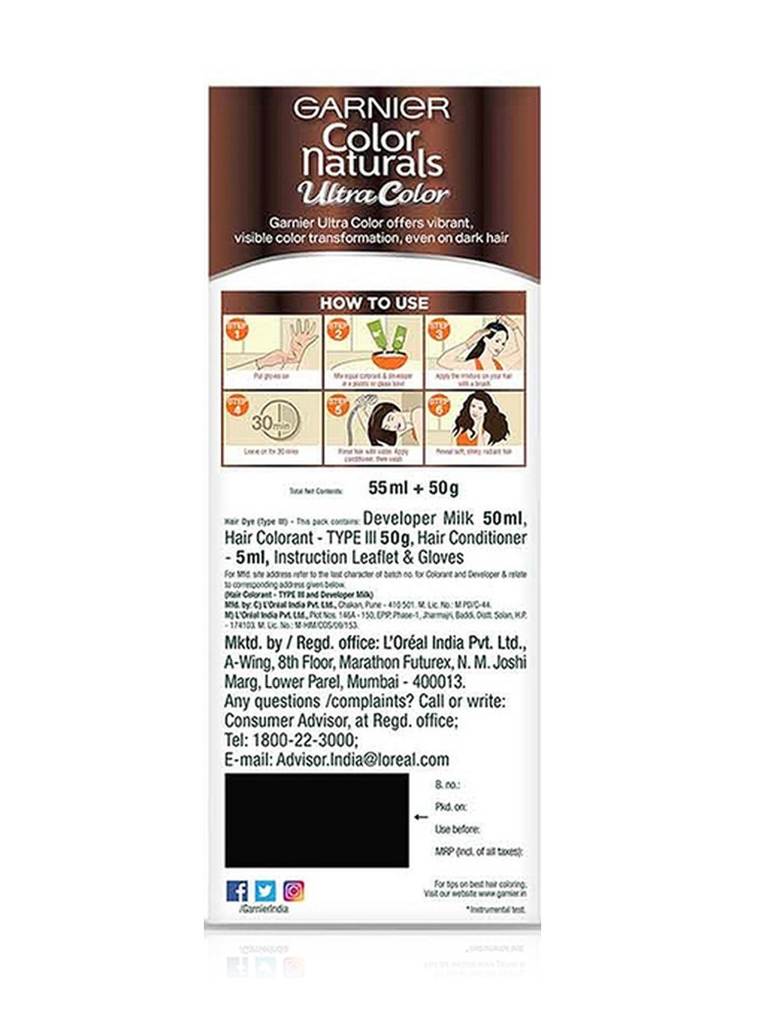 Vegetal Hair Bio Color Soft Black - 150 gm
