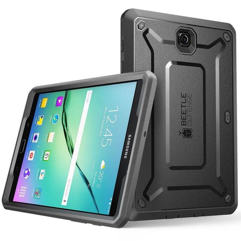 Galaxy Tab S2 9.7 Case, SUPCASE [Heavy Duty] Case for Samsung Galaxy Tab S2 9.7 Tablet [Unicorn Beetle PRO Series] Rugged Hybrid Protective Cover w/ Builtin Screen Protector Bumper (Black/Black)