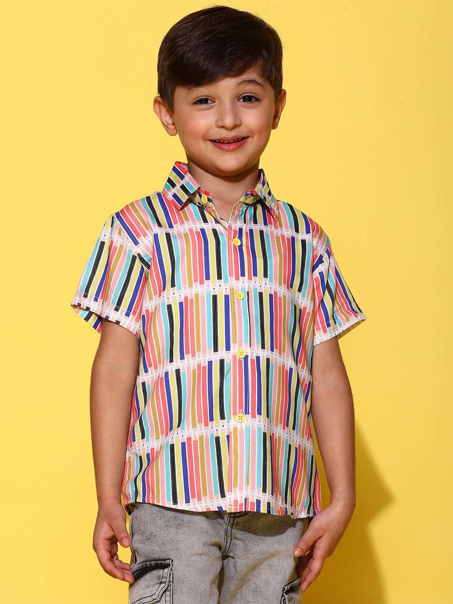 Tales & Stories Kids Multicolor Striped Shirt