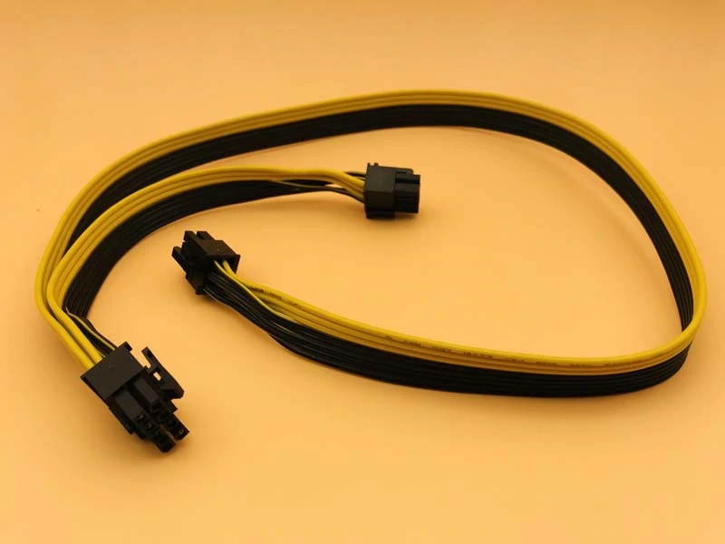 Modular PSU Power Supply Cables PCI e Molex 6pin to 2 PCI e 8 pin 6+2pin PCI Express Internal Power Splitter Ribbon Cable