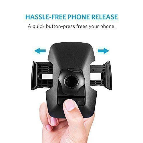 Car Mount, Anker CD Slot Universal Phone Holder for iPhone X/8/8 Plus/7/7 plus/6s/6/6s plus/6 plus, S8/S7/S6/edge, LG G5, Nexus 5X/6/6P, Pixel 2 and Other Smartphones (Black)