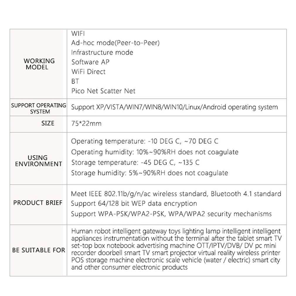 ZAPO W97B 1200M WIFI Anti-interference 2.4GHz & 5.8GHz Intelligence Dual Band AC Wireless Network Adapter with Bluetooth 4.1