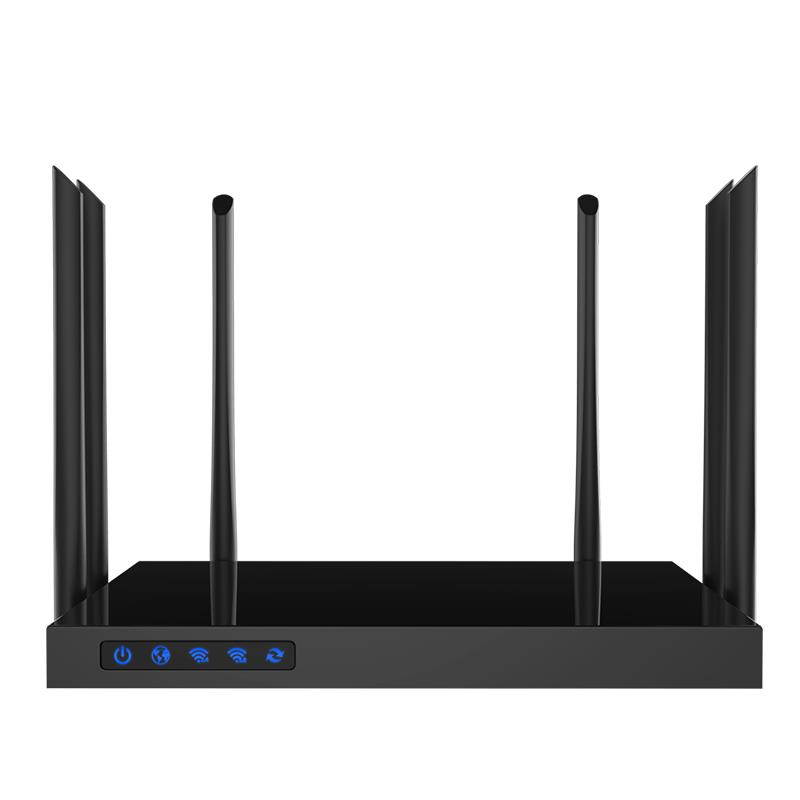 Band antenna LAN users dual 6*6dBi WIFI high 100+ 1WAN+4 Comfast 1750Mbps Router port power Enginering AC with Manage router