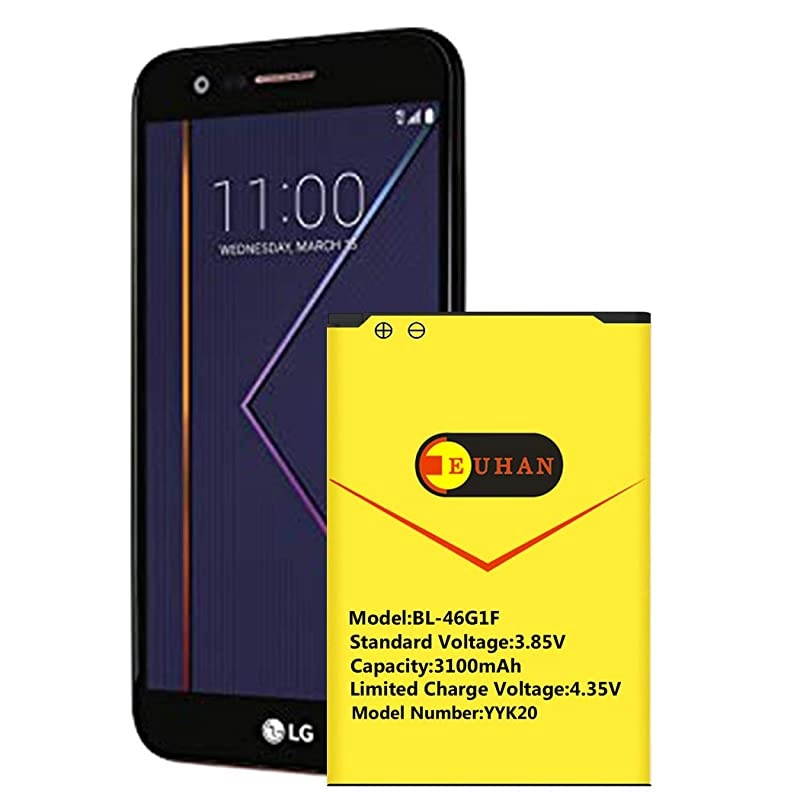 LG K20 Plus Battery  3100mAh Liion Battery BL46G1F Replacement for LG K20 Plus LV5 MetroPCS MP260 TMobile TP260 Verizon Wireless VS501 | K20 Plus Spare Battery 24 Month Warranty