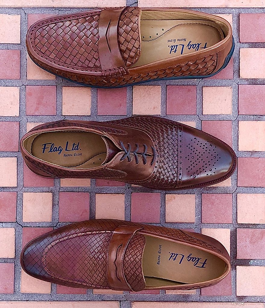 Flag LTD. Men's Hamilton Woven Cap Toe Dress Shoes
