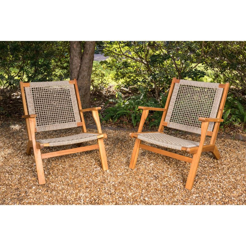 Vega Natural Stain Outdoor Patio Chair - Balkene Home