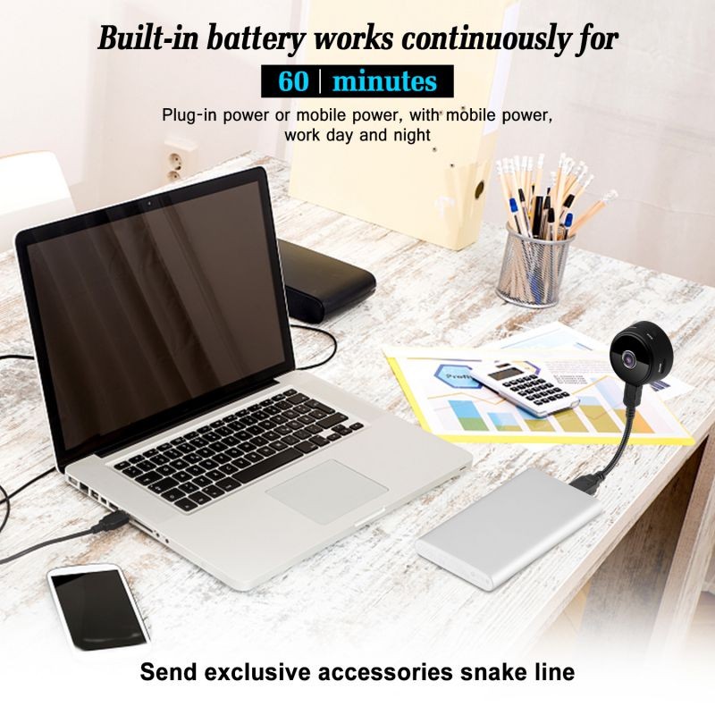 Mini Camera HD 1080P Camcorder Sports Mini DV Video Recorder Spy Cameras with Night Vision & Motion Detection Security Camera