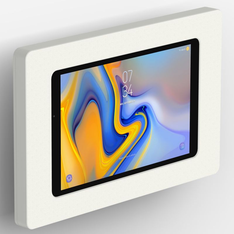 VidaMount White Enclosure and Tilting VESA Slim Wall Mount [Bundle] compatible with Samsung Galaxy Tab A 10.5