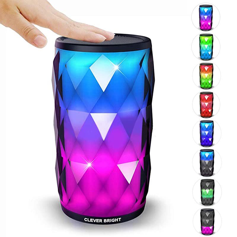 Bluetooth Speakers with 6 LED Light Modes Wireless Speaker Loud Sound Wireless Bluetooth Speaker Party Home Outdoor