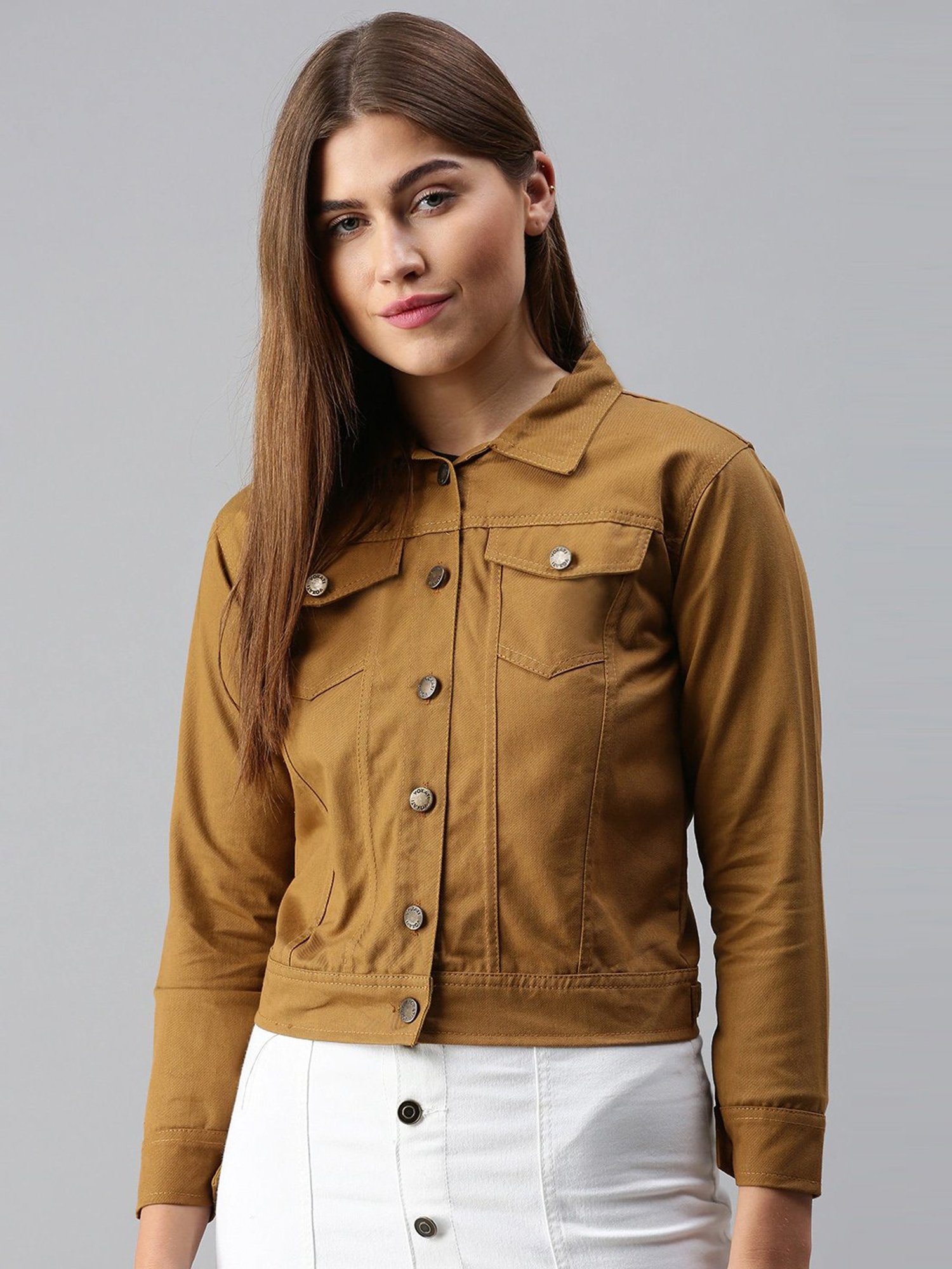 VOXATI Khaki Regular Fit Jacket