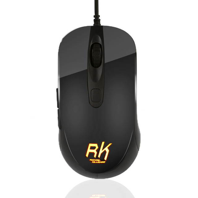 RK RM150 6 Button USB Wired Gaming Mouse Mice With 7-LED 7 DPI settings Selectable support Win7/ 2000/ ME/ NT / XP/ Mac OS Black