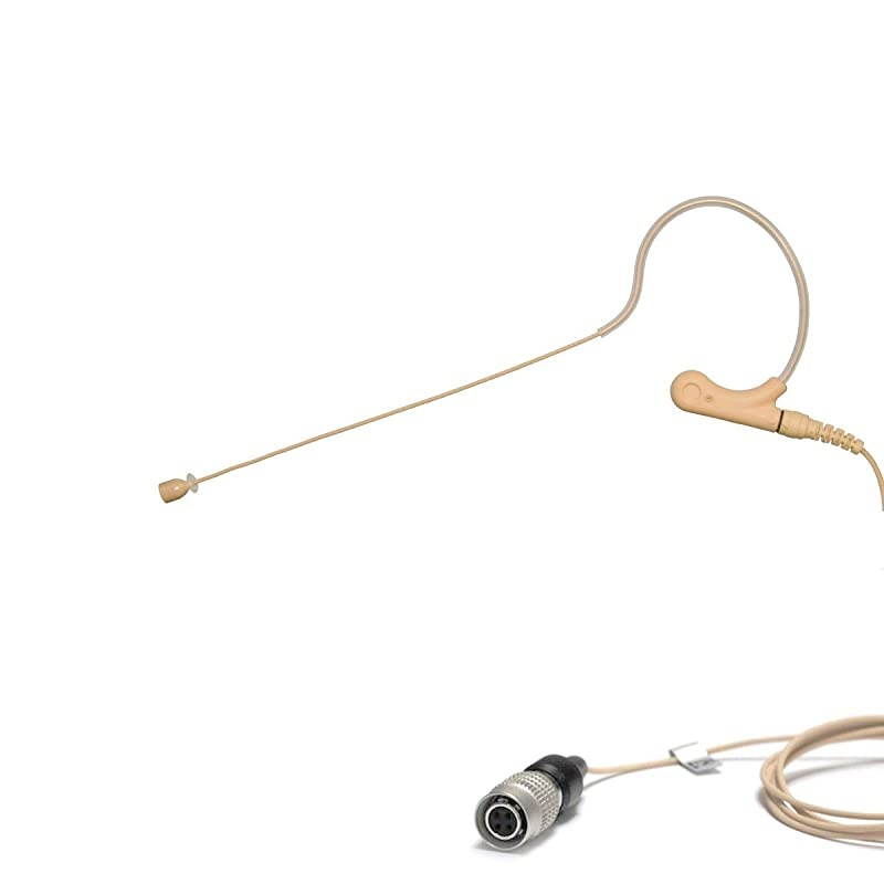 UVS70D H4P Detachable Mini Headset Microphone for Audio Technica (Tan Color)