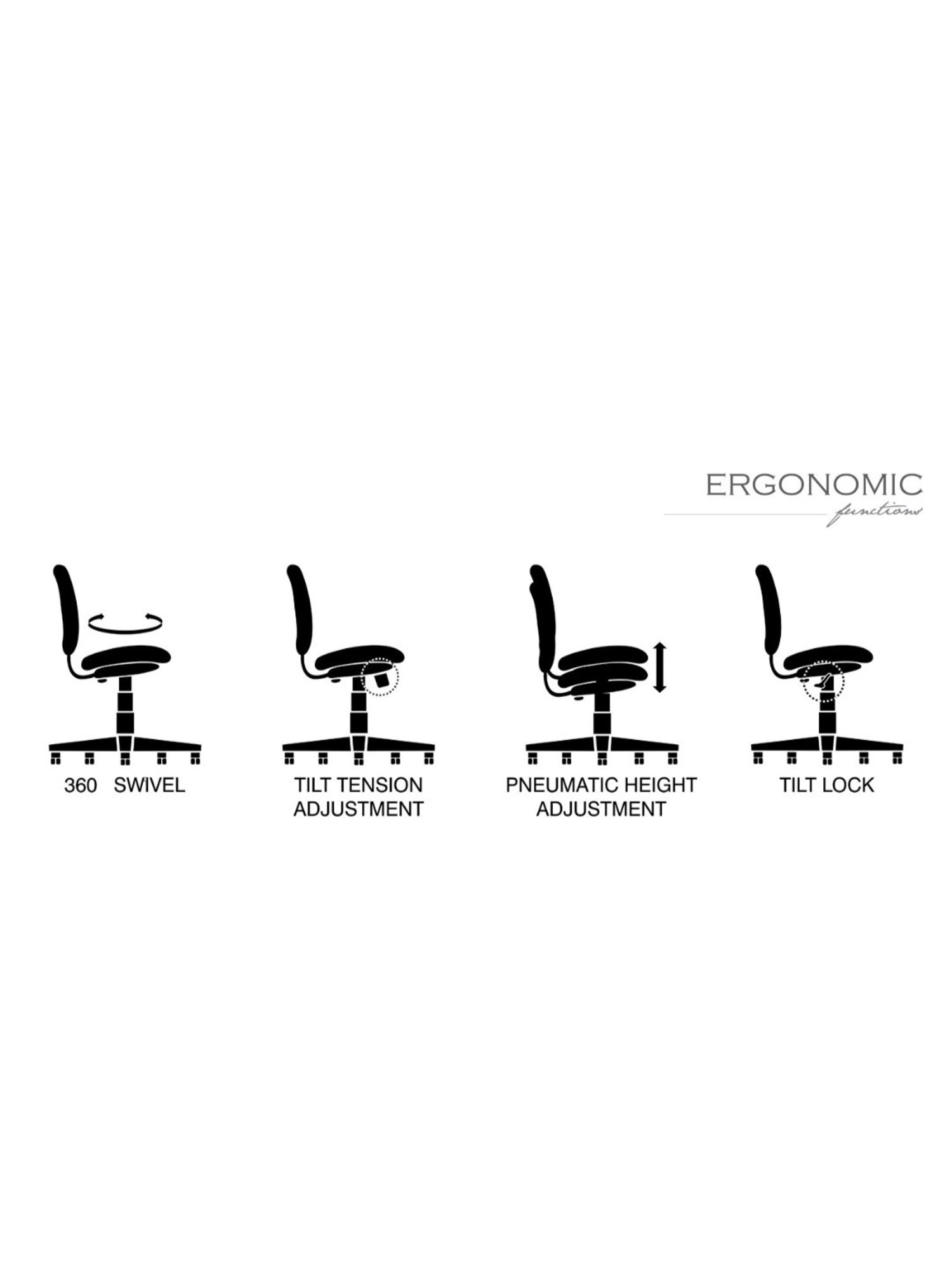 Durian Chaste Black Fabric Executive Chair