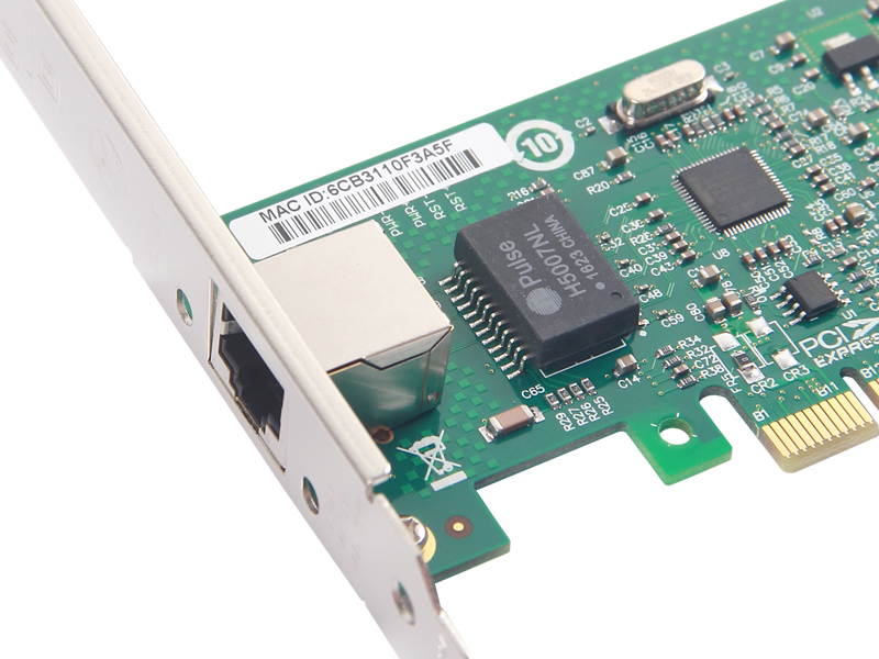 1G Gigabit CT Desktop PCI-e Network Adapter (NIC) for Intel 82574L Chip, Single Copper RJ45 Port, PCI-e X1, Compare to Intel EXPI9301CT / EXPI9301CTBLK