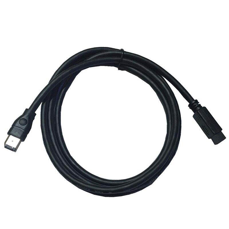 Black IEEE 1394 Firewire 800 to Firewire 400 Cable, 9 Pin/6 Pin Male / Male 6 FT
