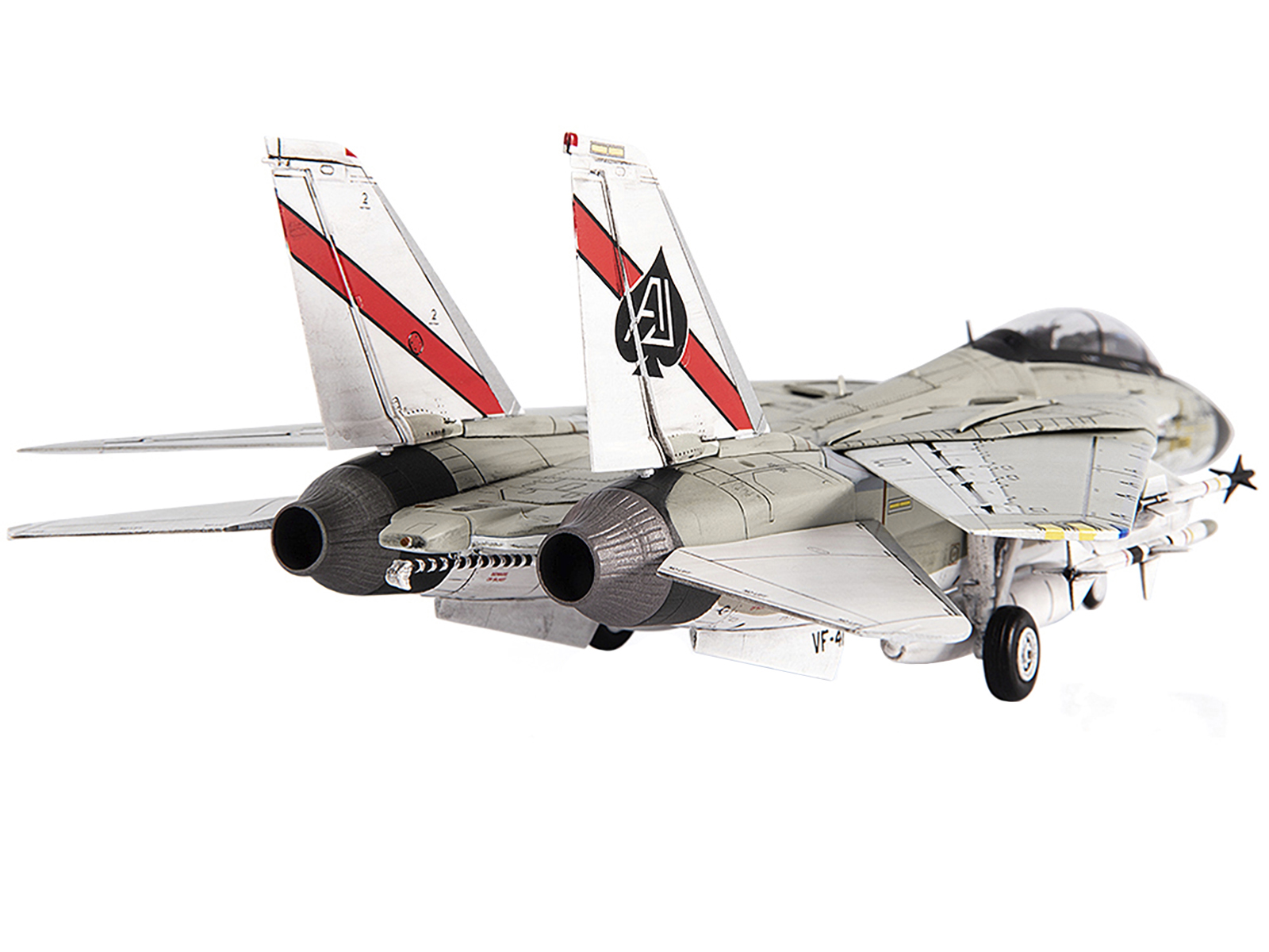 Grumman F-14B Tomcat Fighter Aircraft "VF-103 Jolly Rogers USS George Washington" (2000) United States Navy "Air Power Series" 1/72 Diecast Model by Hobby Master