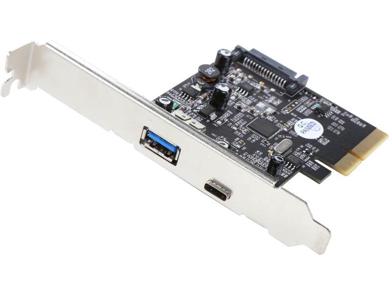 VANTEC 3-Port USB 3.0 Type A/C PCIe Host Card Model UGT-PC331AC