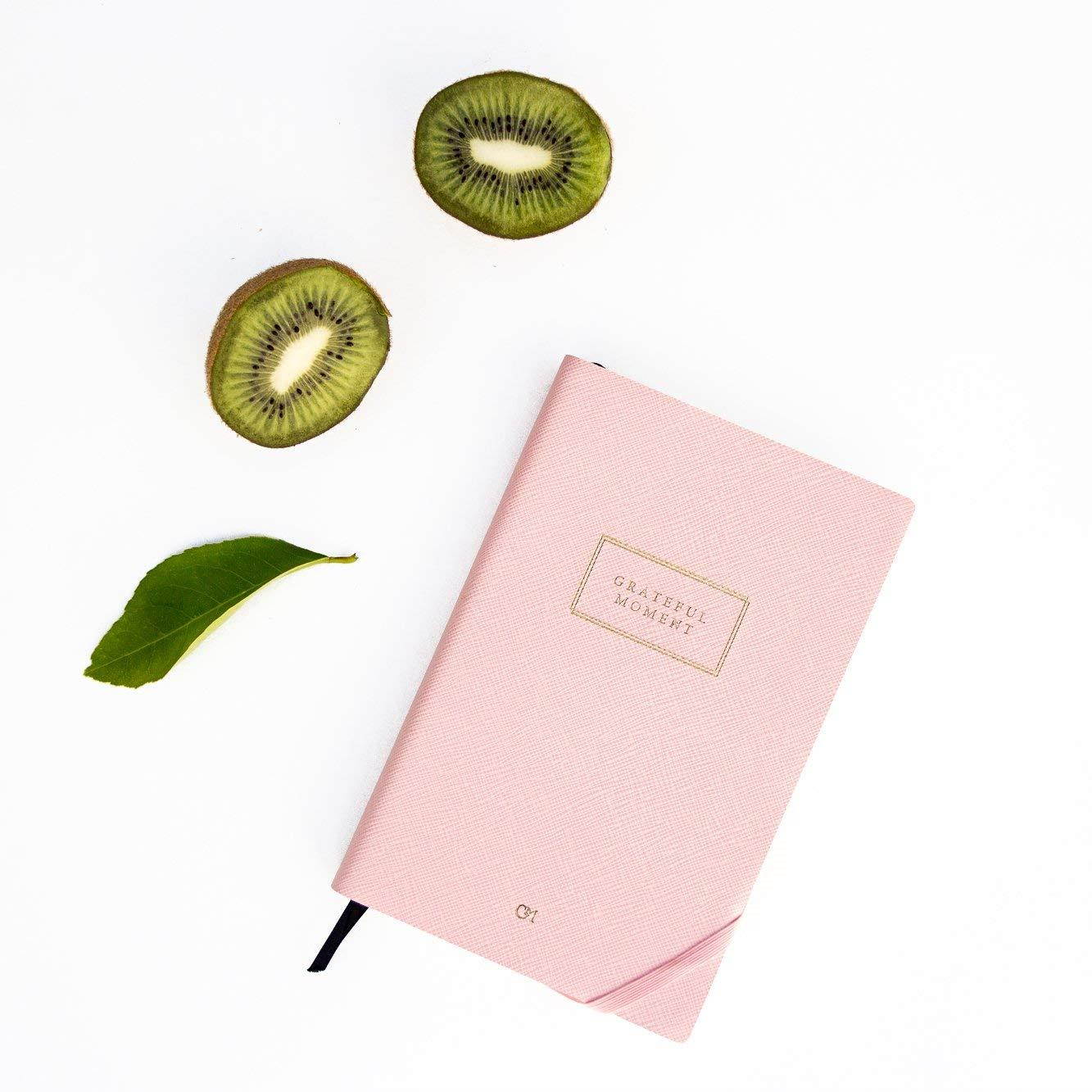 GRATEFUL MOMENT JOURNAL - Best Daily & Monthly 2018 Planner Full of Inspirational Quotes - Boost Productivity, Self Awareness and Gratitude - Undated Compact Portable Organizer (Pink ~ 4.5 x 7)