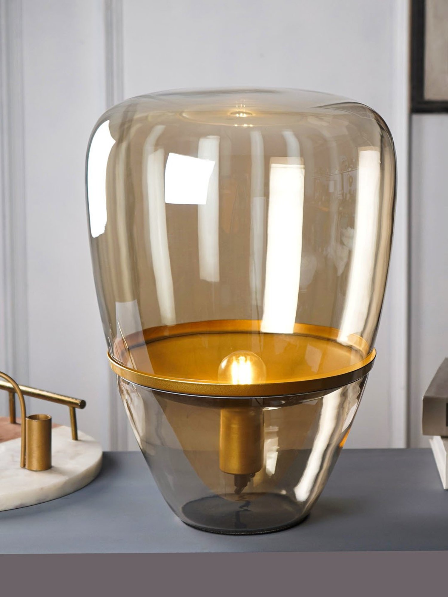 The Artment Transparent Glass Abstract Lamp