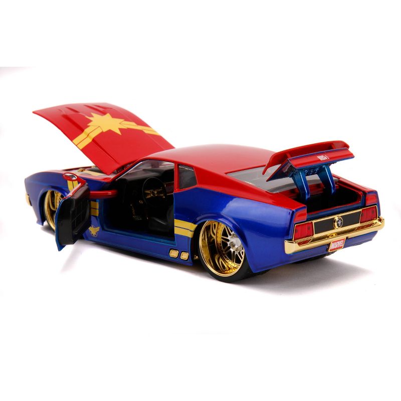 Jada Toys Hollywood Rides 1:24 Scale - '73 Mach 1 - Captain Marvel