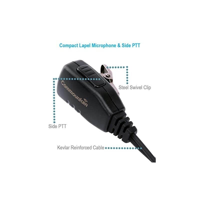 Wire Earhook Earpiece for Baofeng Radios BFF8HP BFF9 UV82 UV82HP UV82C UV5R UV5R5 UV5RA UV5RE UV5X3 V2+ and TYT Wouxun Kenwood 2Pin Radio Reinforced Cable G Shape Headset