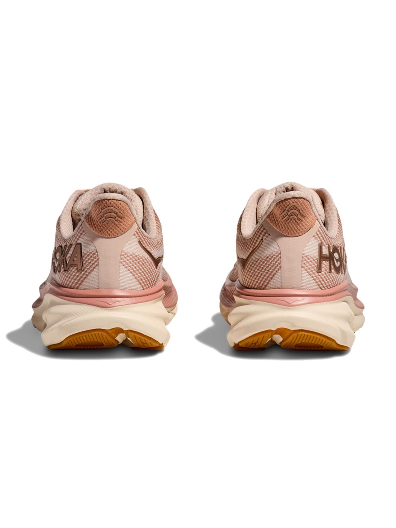 Hoka Women's W CLIFTON 9 Sandstone & Cream Running Shoes