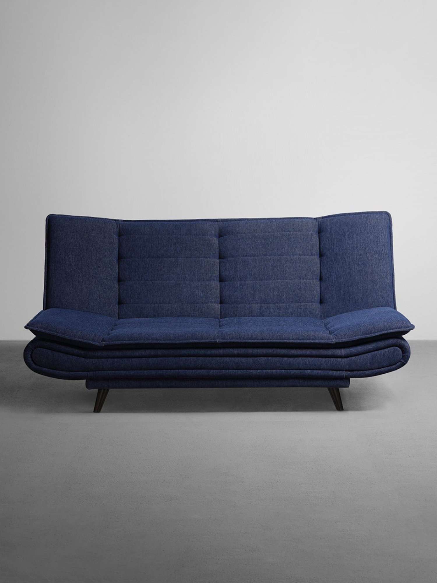 Sleepyhead Ink Blue Fabric Foldable 3 Seater Sofa Cum Bed