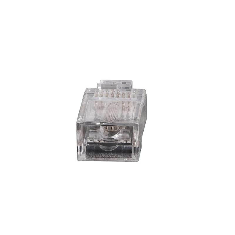 VDV826702 PassThru Modular Data Plug RJ45 CAT5E Pass Through Connectors 50Pack