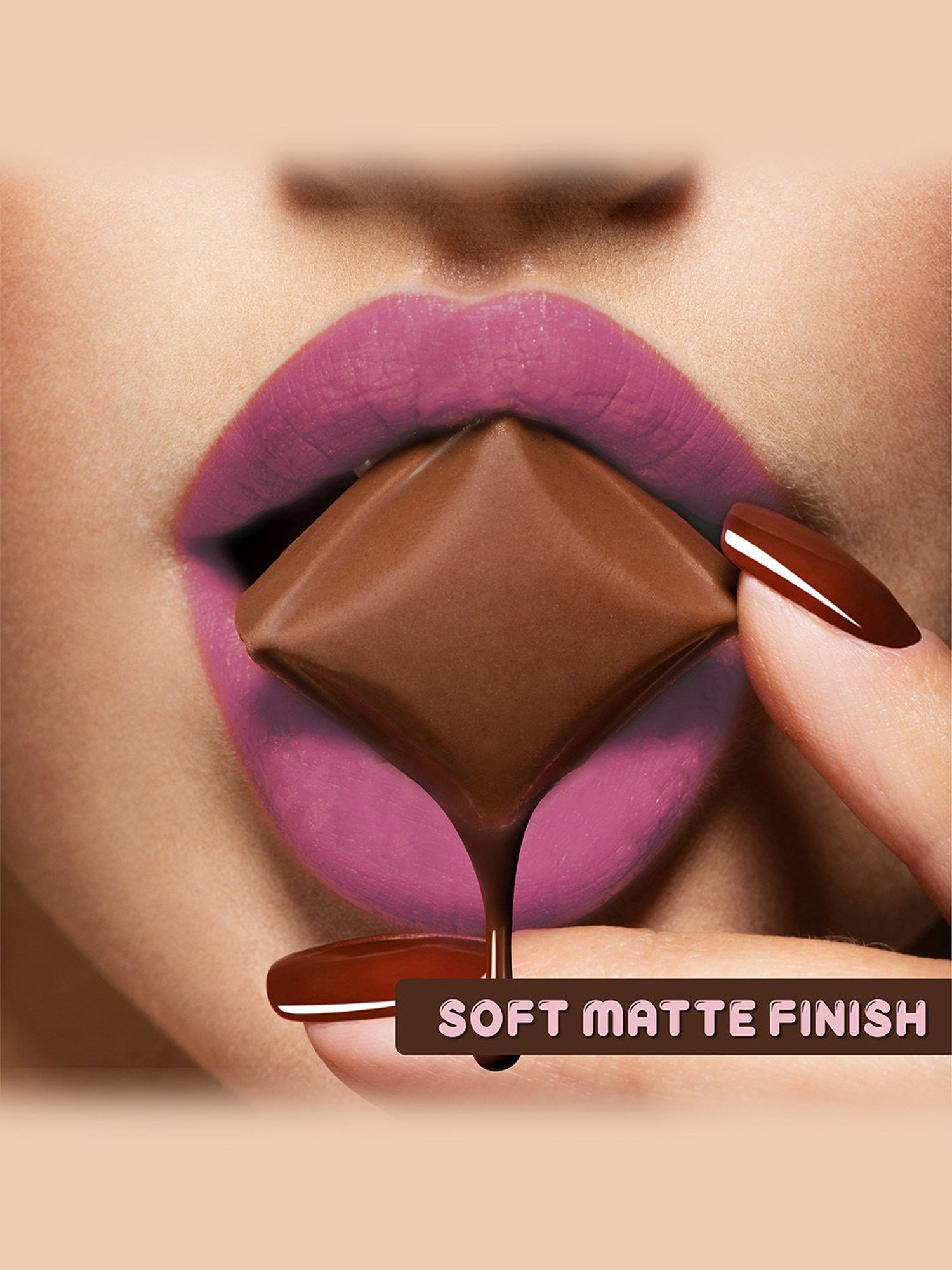 Blue Heaven Cookie & Crush Chocolate-Flavored Matte Lipstick Caramel Cravings - 3.4 gm