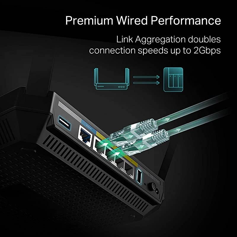 AC4000 Tri-Band WiFi Router (Archer A20) -MU-MIMO, VPN Server, 1.8GHz CPU, Gigabit Ports, Beamforming, Link Aggregation