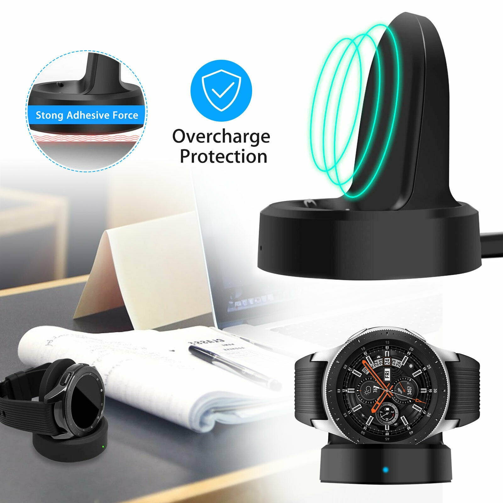 Wireless Charger Charging Dock for  Galaxy galaxy watch 42mm 46mm