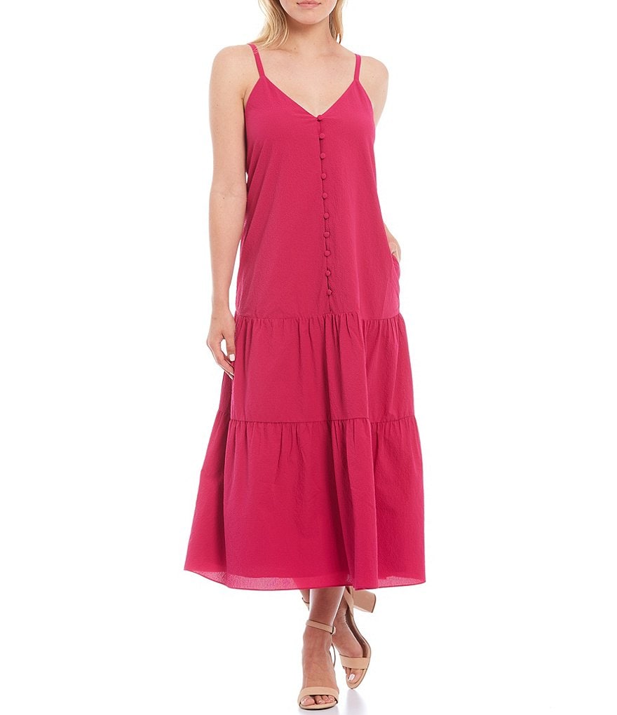 Ted Baker London Luaan Sleeveless Tiered Maxi Swing Dress