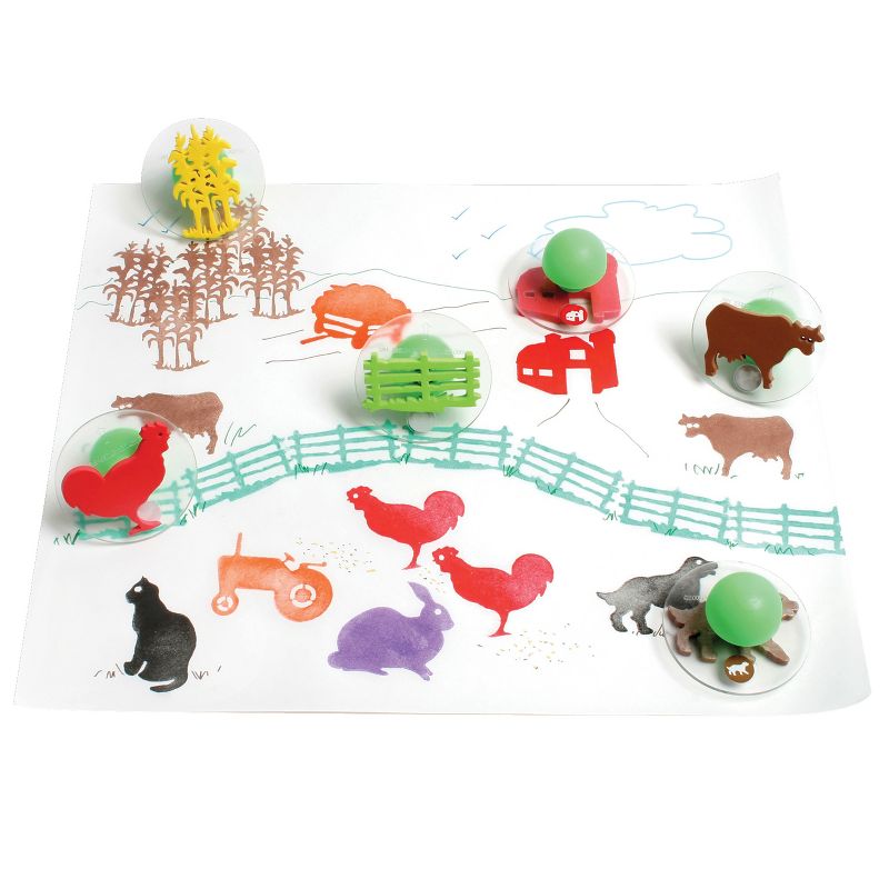 Ready 2 Learn Giant Stampers - Farm Adventure - Set of 10